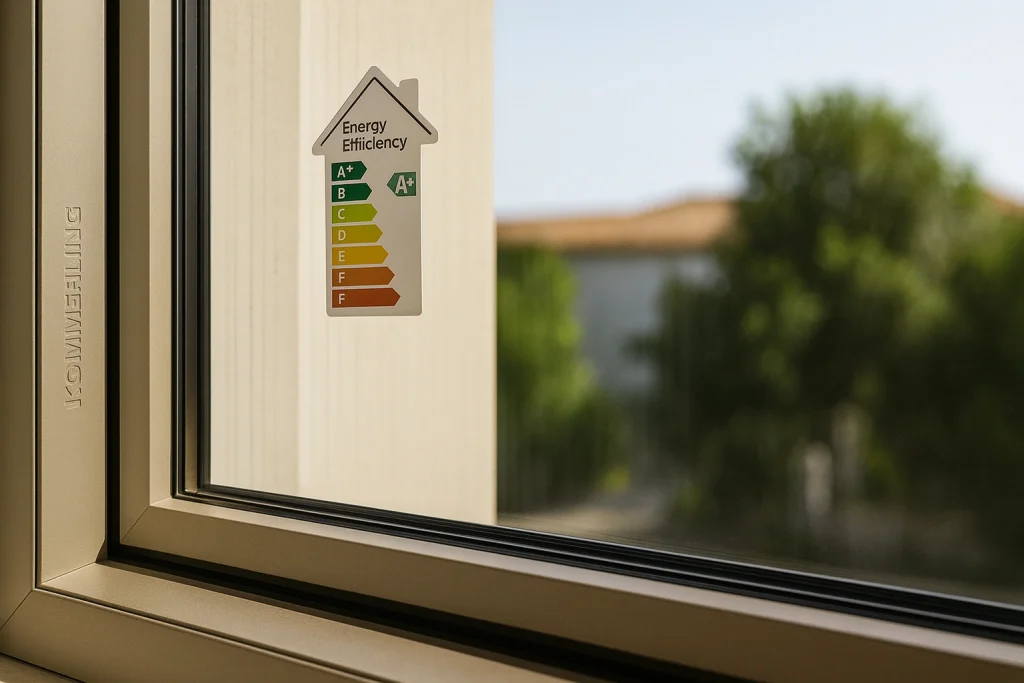 Παράθυρο με σήμανση Ενεργειακής Κλάσης Α+ – κουφώματα εξοικονόμησης ενέργειας Θεσσαλονίκη